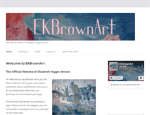 Tablet Screenshot of ekbrownart.com